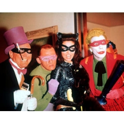 Batman Cesar Romero Burgess Meredith Lee Meriweather Photo